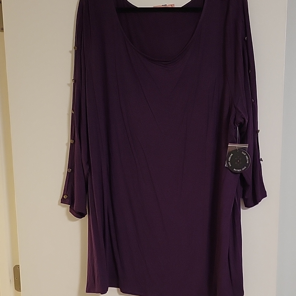 NWT - Purple Oversized Tunic with Relaxed Fit